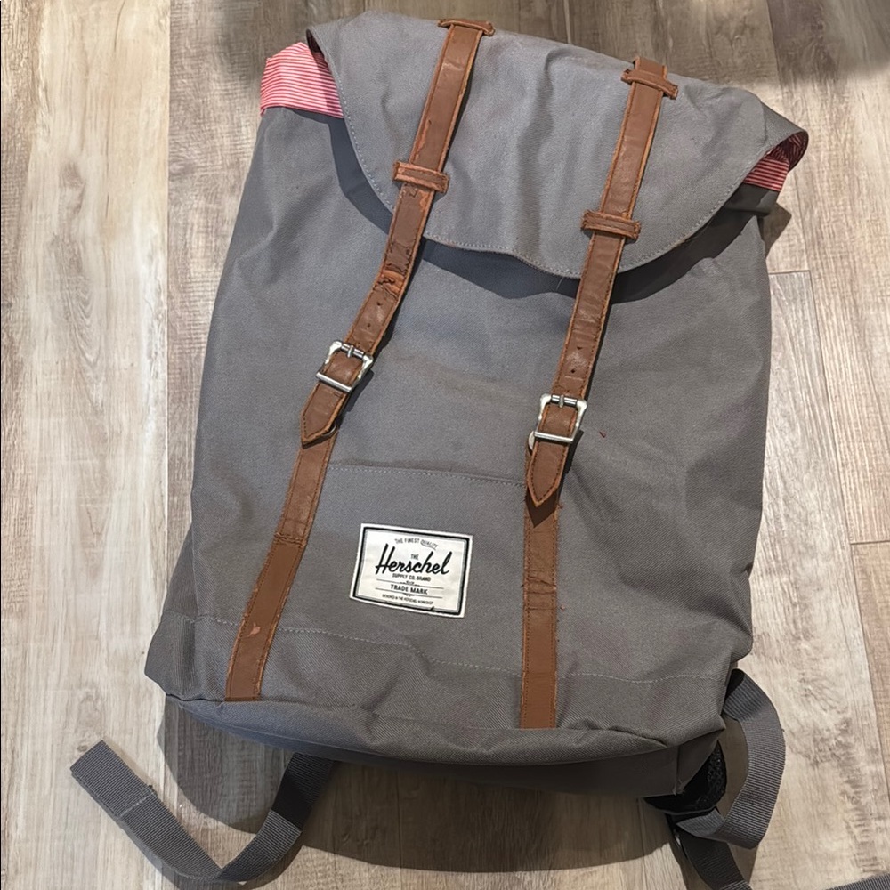 Herschel Supply Company Gray and Brown Classic Backpack